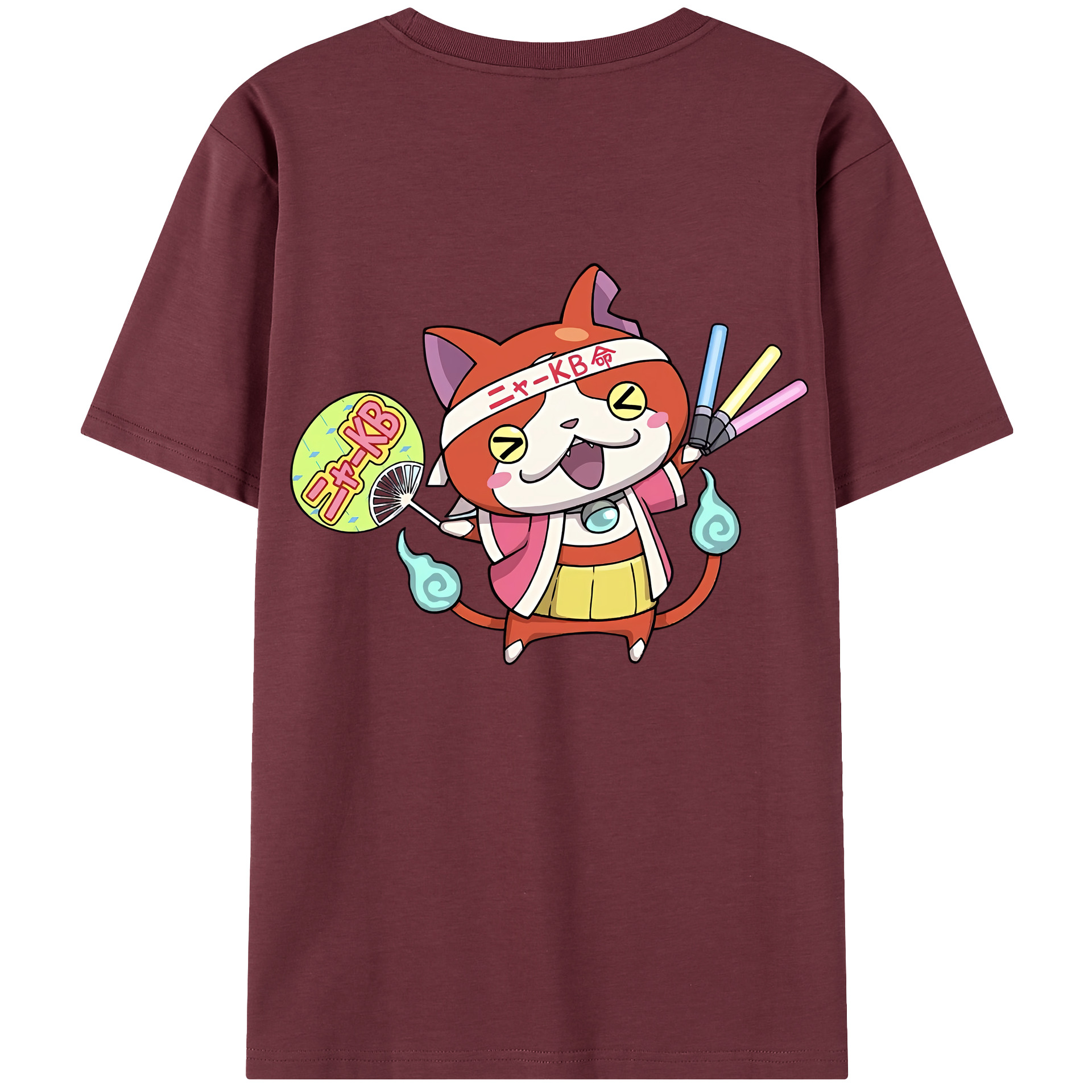 （画像用） 妖怪ウォッチ Yo-kai Watch 綿100％半袖Tシャツ（背面プリント）